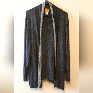 Ruby Rd. Woman Combined Tank And Cardigan, Size 3x